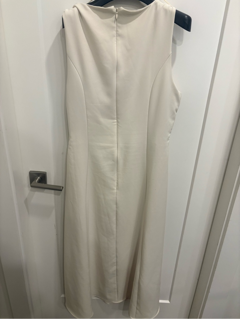 ZARA IVORY BELTED MIDI DRESS - Picture 7 of 7